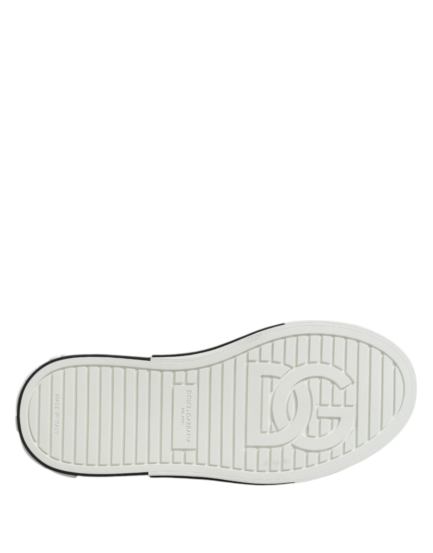 Dolce &amp; Gabbana – Slip-On-Sneakers aus weißem gepunktetem Leder für Herren