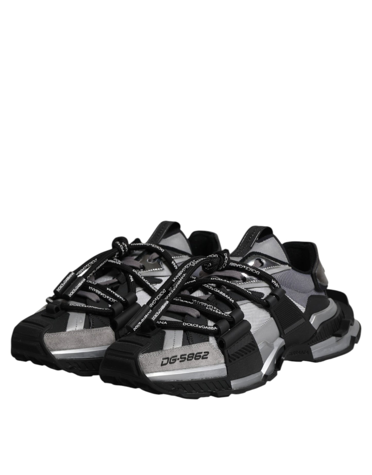 Dolce &amp; Gabbana – Mehrfarbige Space-Sneakers mit Einsätzen