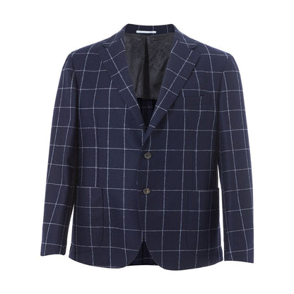 Malo Blauer Wollblazer