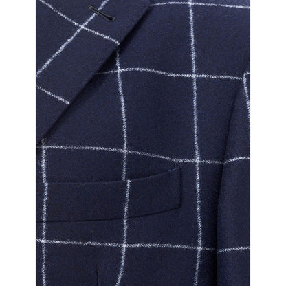 Malo Blauer Wollblazer