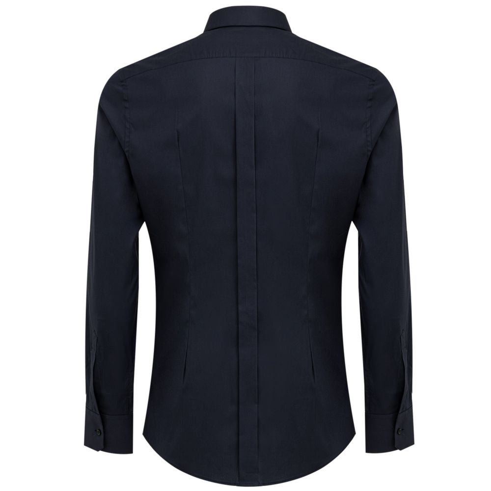 Dolce & Gabbana Blue Cotton Dress Shirt
