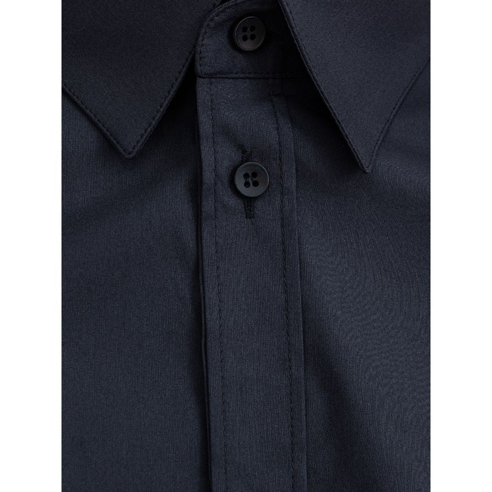 Dolce & Gabbana Blue Cotton Dress Shirt