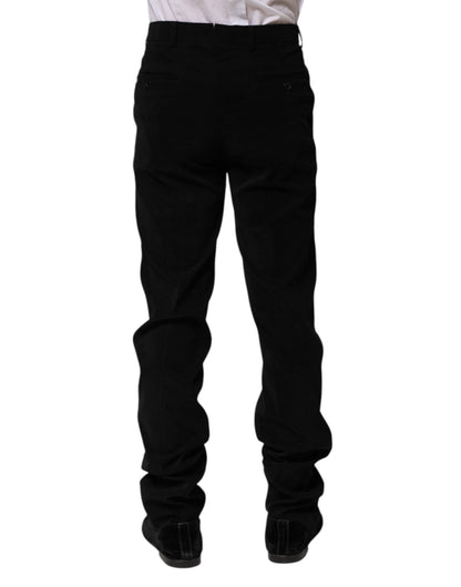 BENCIVENGA Schwarze formelle Hose mit mittelhohem Bund