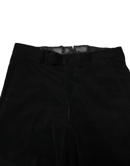 BENCIVENGA Schwarze formelle Hose mit mittelhohem Bund
