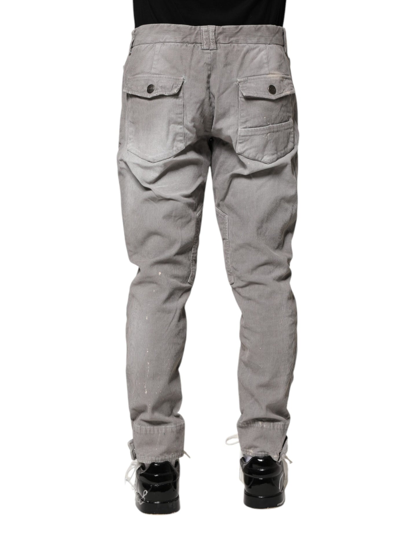 Balmain – Hellgraue, verwaschene Skinny-Fit-Jeans für Herren