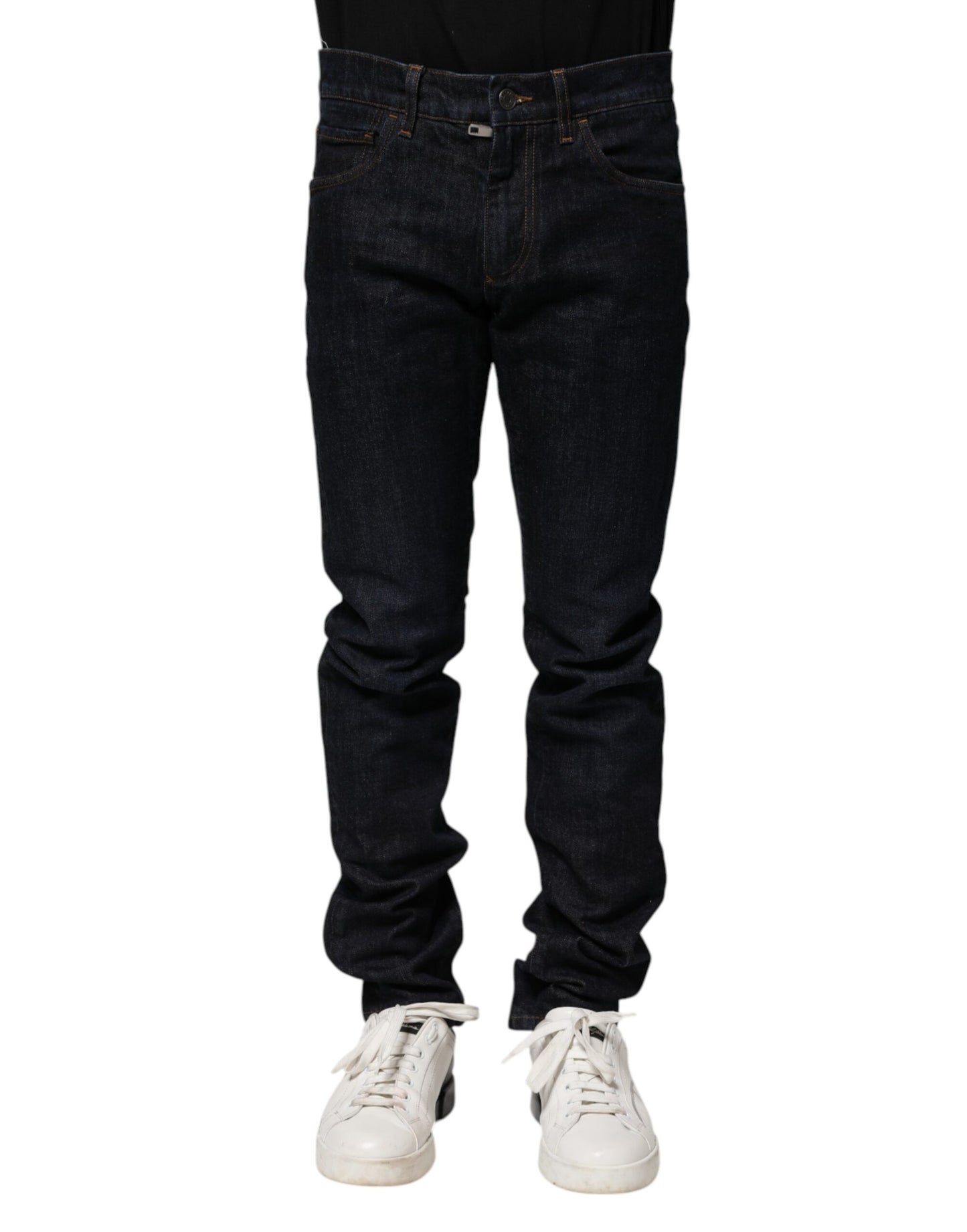 Dolce &amp; Gabbana Schwarze Skinny-Jeans aus Baumwolle für Herren