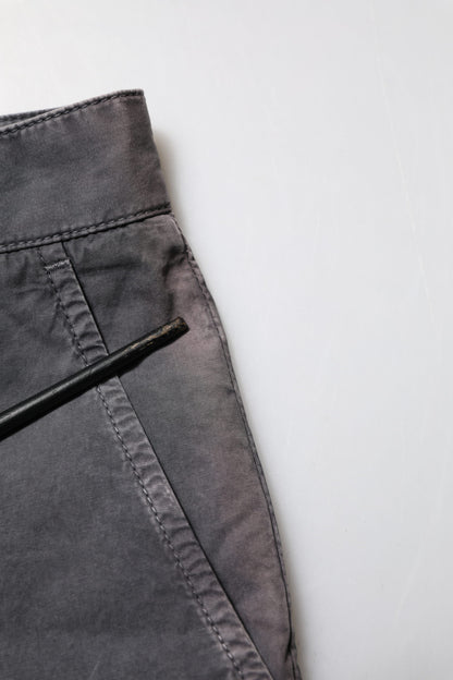 Dolce &amp; Gabbana – Bermudashorts aus Baumwollstretch-Denim in Dunkelgrau