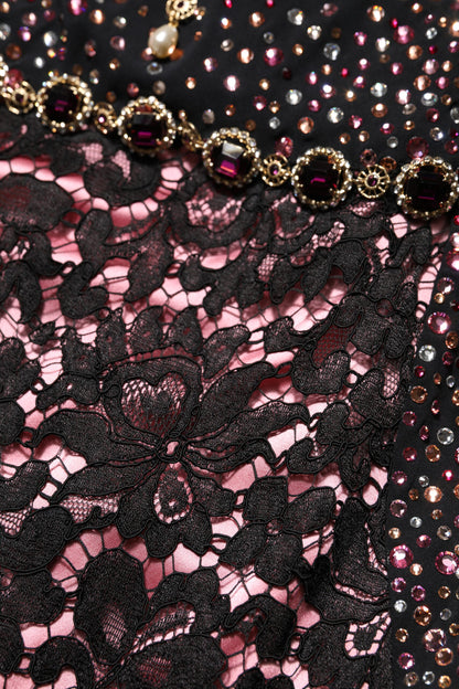Dolce &amp; Gabbana – Mehrfarbiges, verziertes Meerjungfrauenkleid