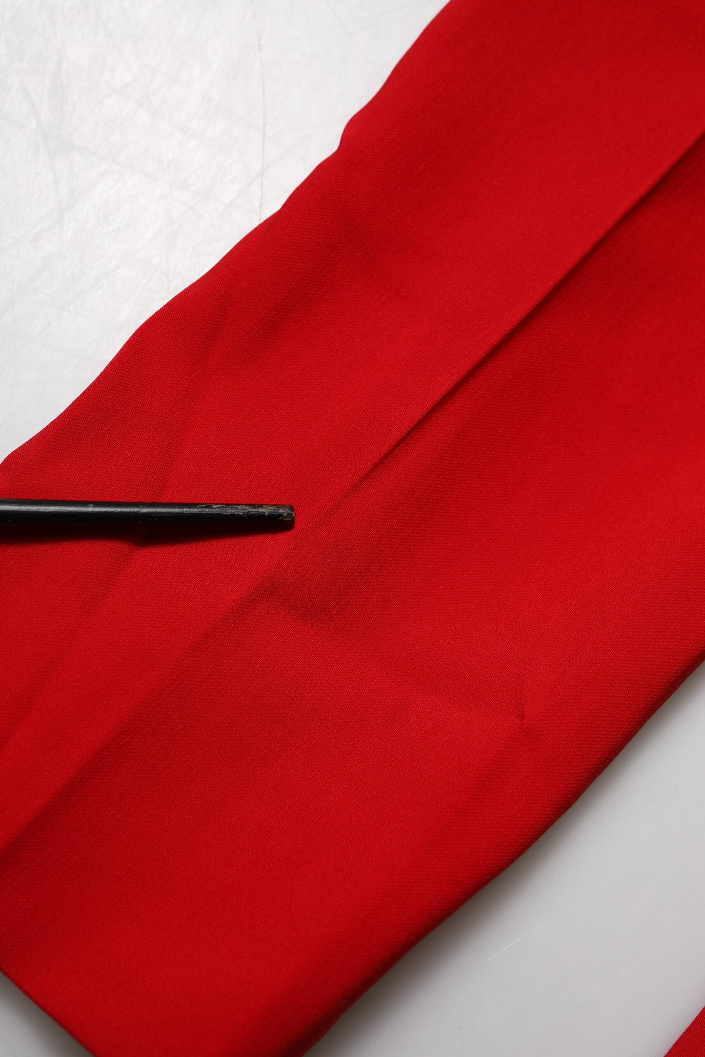 Dolce &amp; Gabbana – Karottenhose aus roter Wolle mit mittlerer Taille