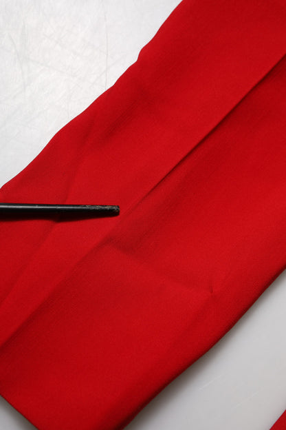 Dolce &amp; Gabbana – Karottenhose aus roter Wolle mit mittlerer Taille