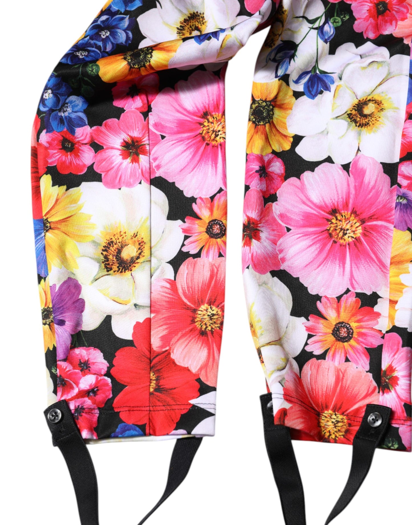 Dolce &amp; Gabbana Leggings mit mehrfarbigem Blumenmuster und hoher Taille