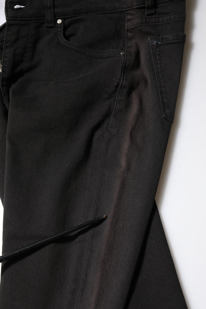 Dolce &amp; Gabbana – Schwarze Skinny-Jeans aus Baumwolle mit mittlerer Taille