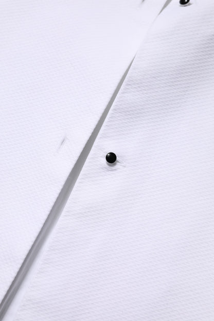 Dolce &amp; Gabbana – Weißes Baumwoll-Oberhemd mit langen Ärmeln und Kragen