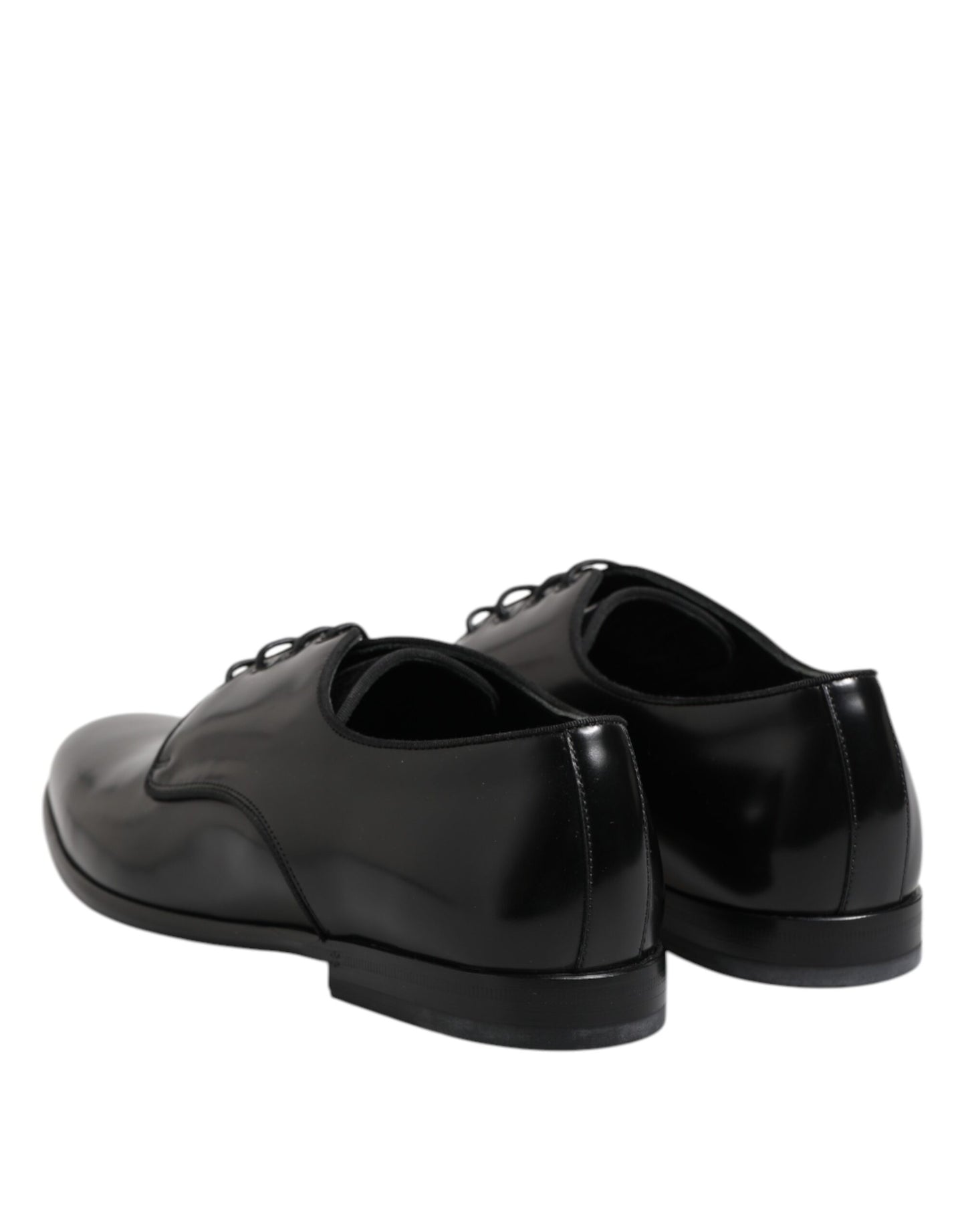 Dolce &amp; Gabbana – Derby-Schnürschuhe aus schwarzem Leder für Herren