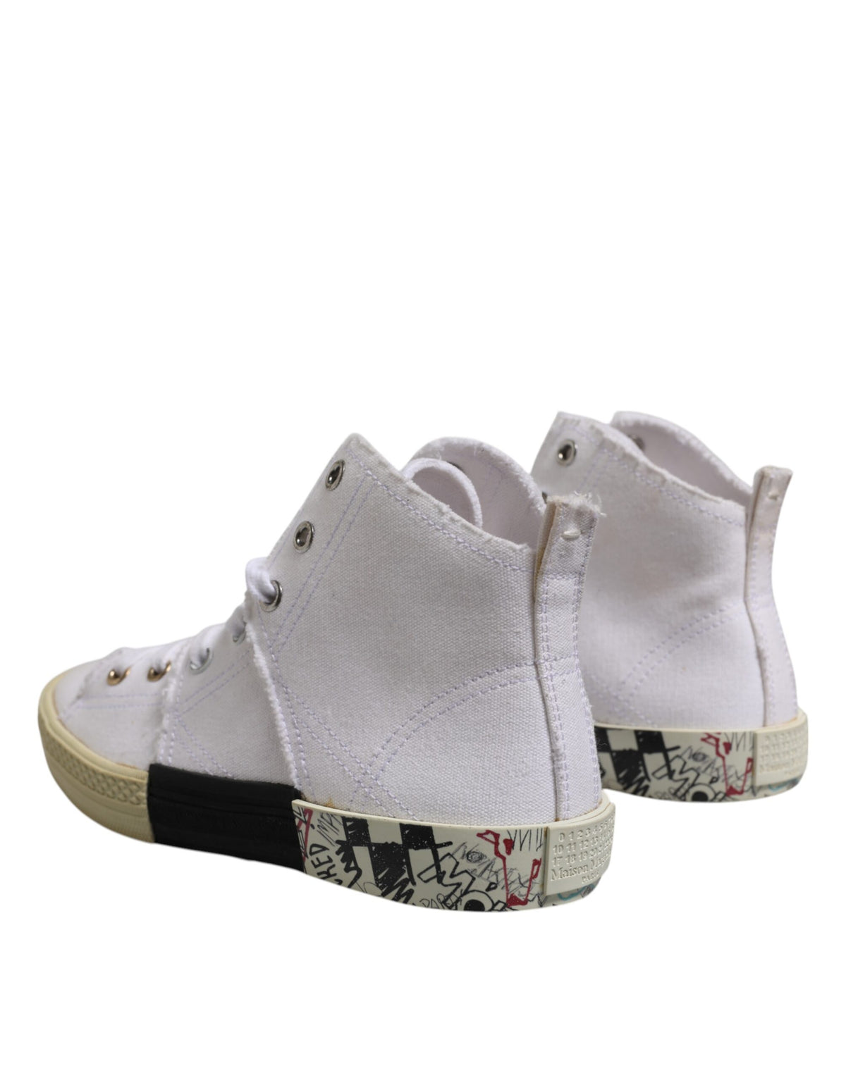 Maison Margiela Weiße Schnürschuhe mit mittlerem Oberteil für Damen