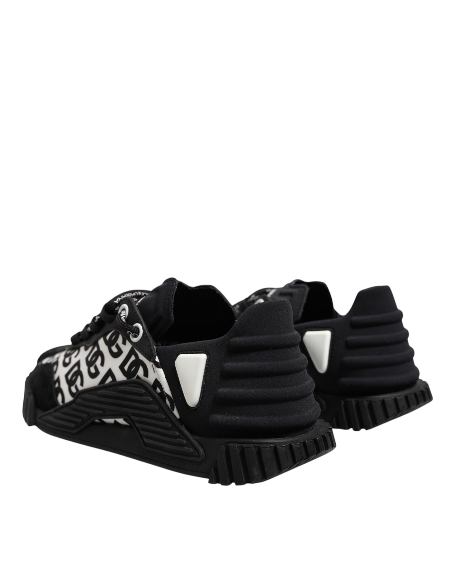 Dolce &amp; Gabbana – Schwarze, niedrige NS1-Sneaker mit Logo und Schnürung