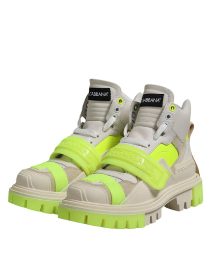 Dolce &amp; Gabbana Multicolor Trekkingstiefel Sneakers Schuhe