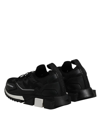 Dolce & Gabbana Black SORRENTO Sport Stretch Sneakers Shoes