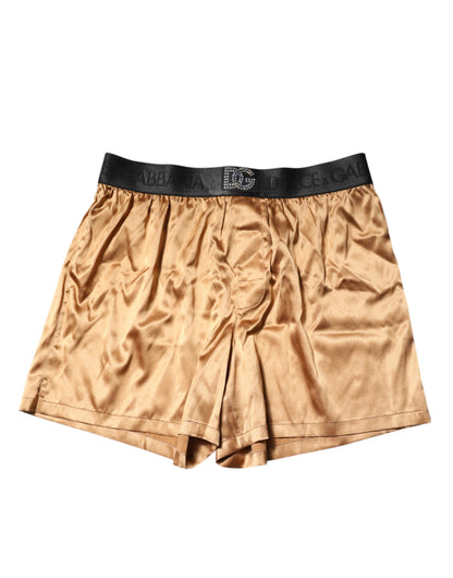 Dolce &amp; Gabbana Beige Herren Regular Boxer Augenmasken-Set Unterwäsche