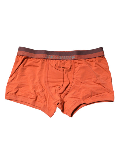 Dolce &amp; Gabbana – Boxershorts aus Baumwolle in regulärer Passform, Orange