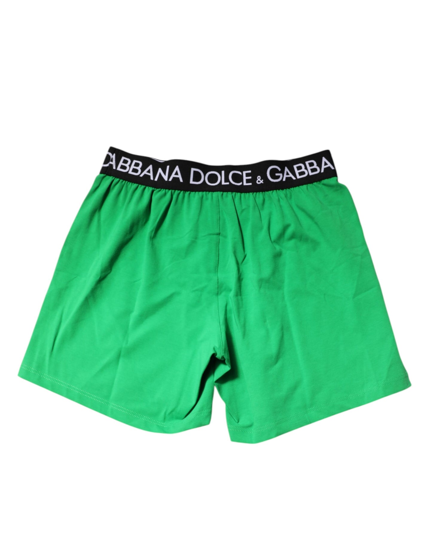 Dolce &amp; Gabbana – Grüne Boxershorts aus Baumwolle in regulärer Passform