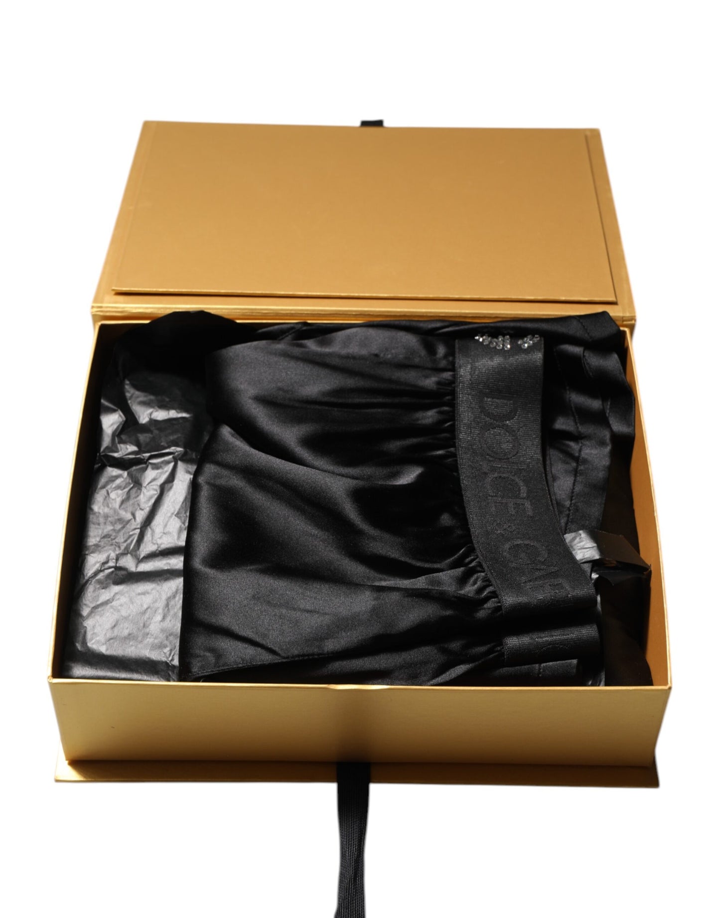 ملابس داخلية قصيرة بوكسر عادية بشعار دولتشي آند غابانا باللون الأسود