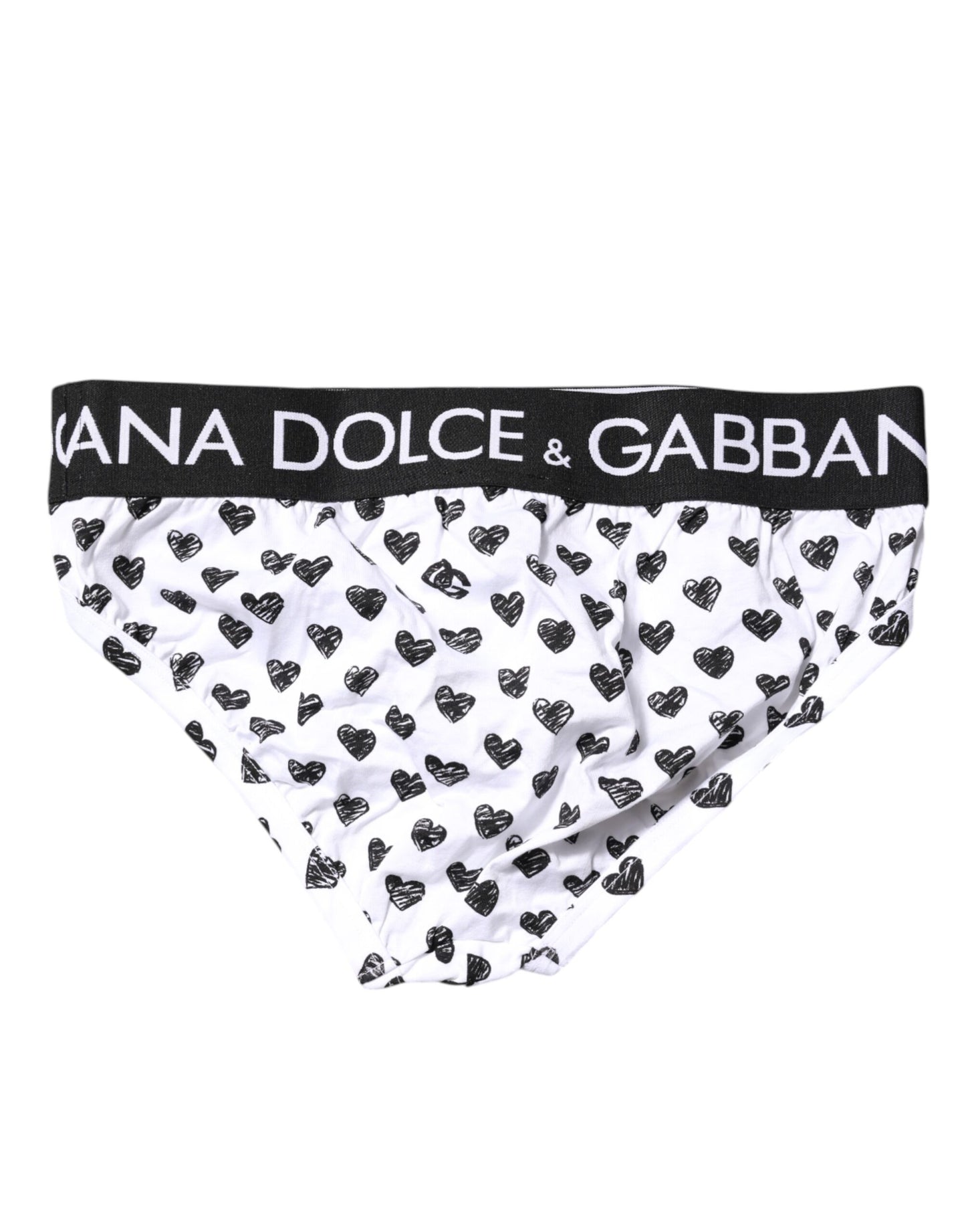 Dolce &amp; Gabbana – Weiße Slips mit Herz-Print