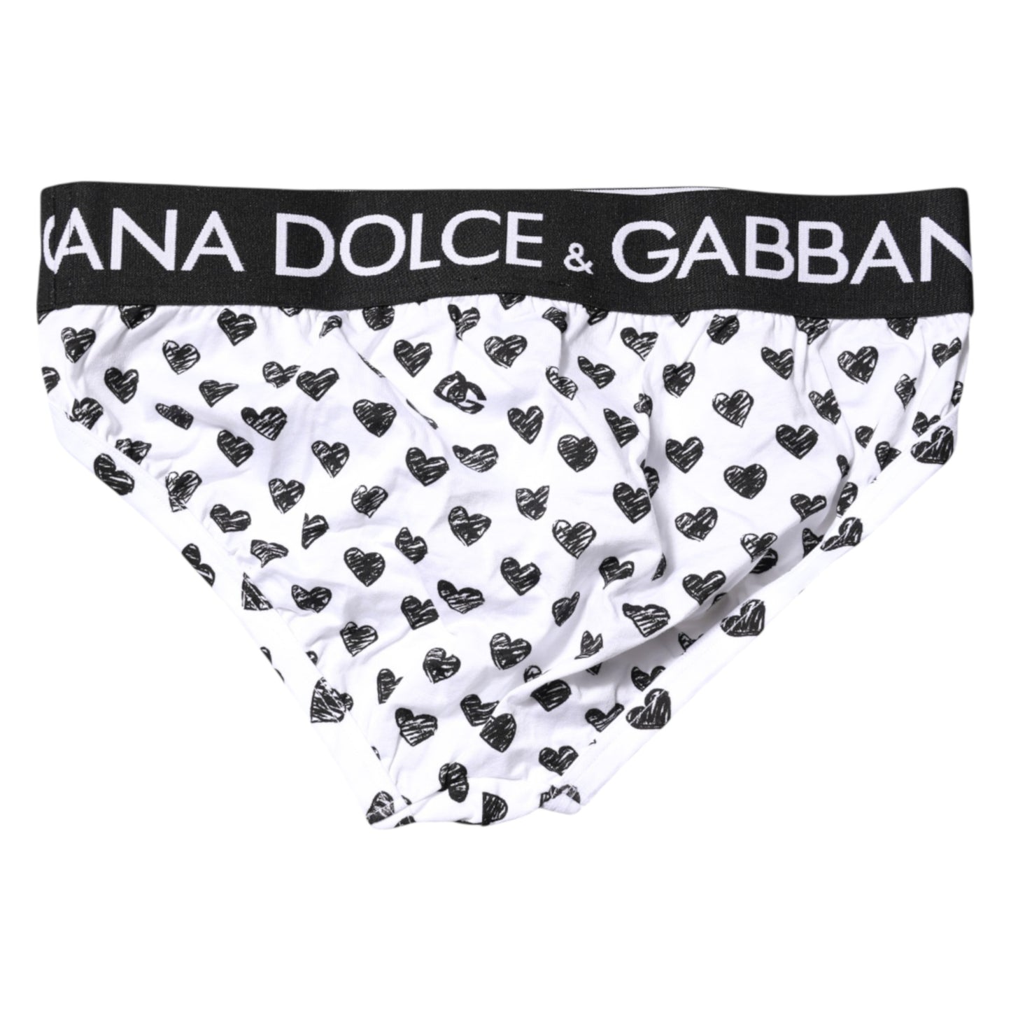 Dolce &amp; Gabbana – Weiße Slips mit Herz-Print