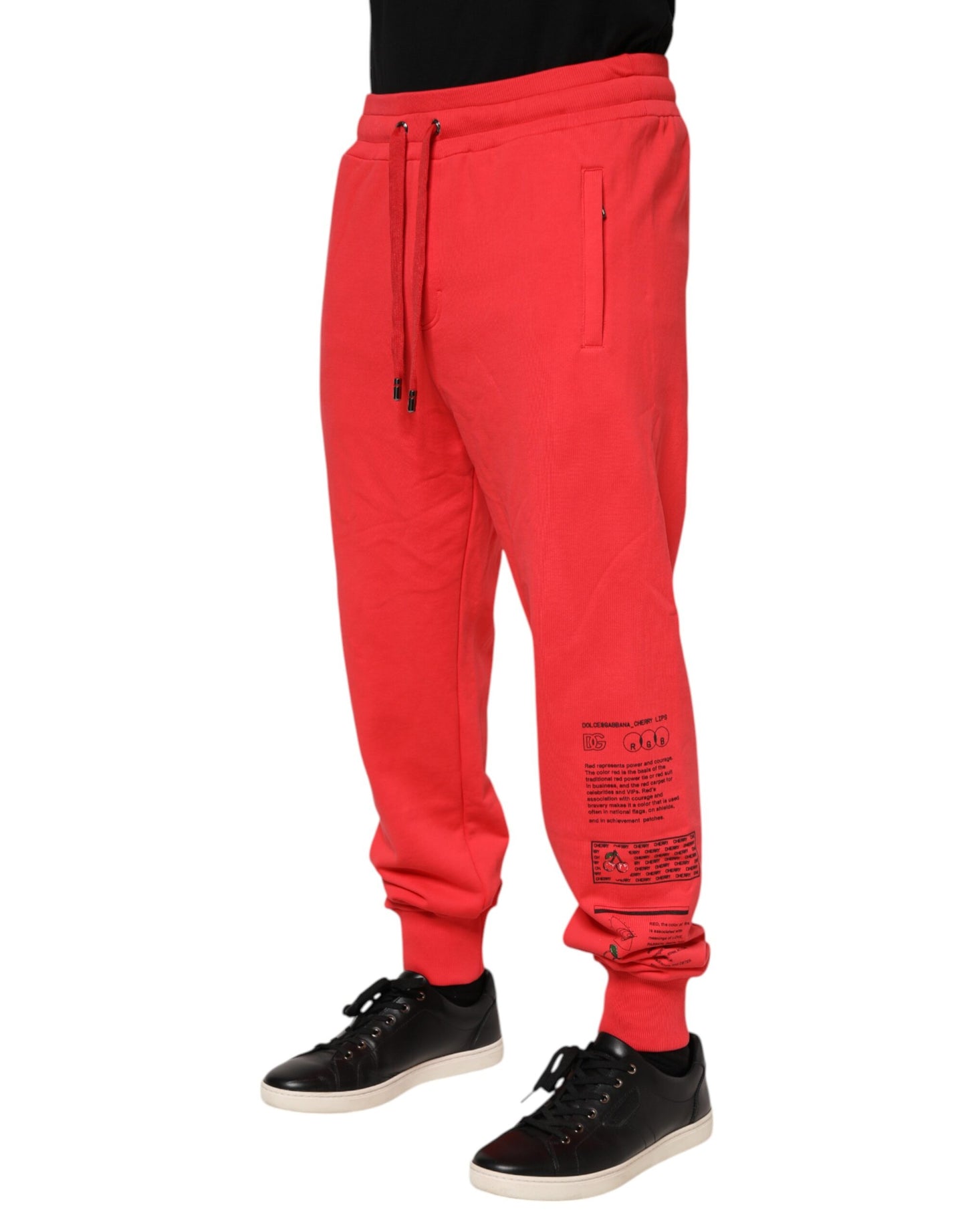 Dolce &amp; Gabbana Rote Jogginghose aus Baumwolle für Herren