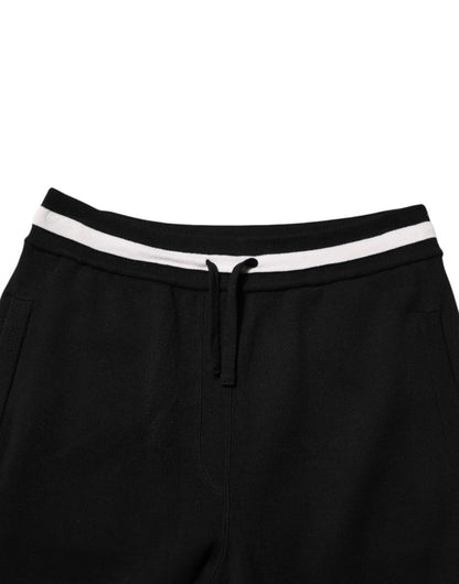 Dolce &amp; Gabbana Schwarze Jogginghose aus Baumwolle für Herren