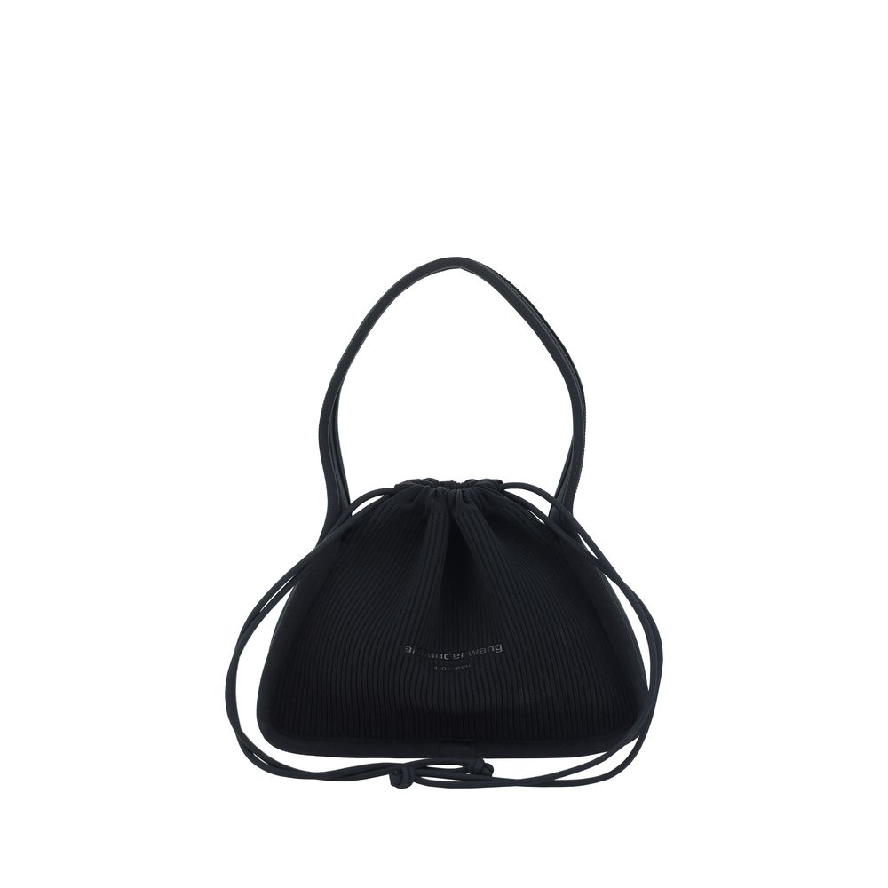 Schwarze Schultertasche aus Polyester von Alexander Wang