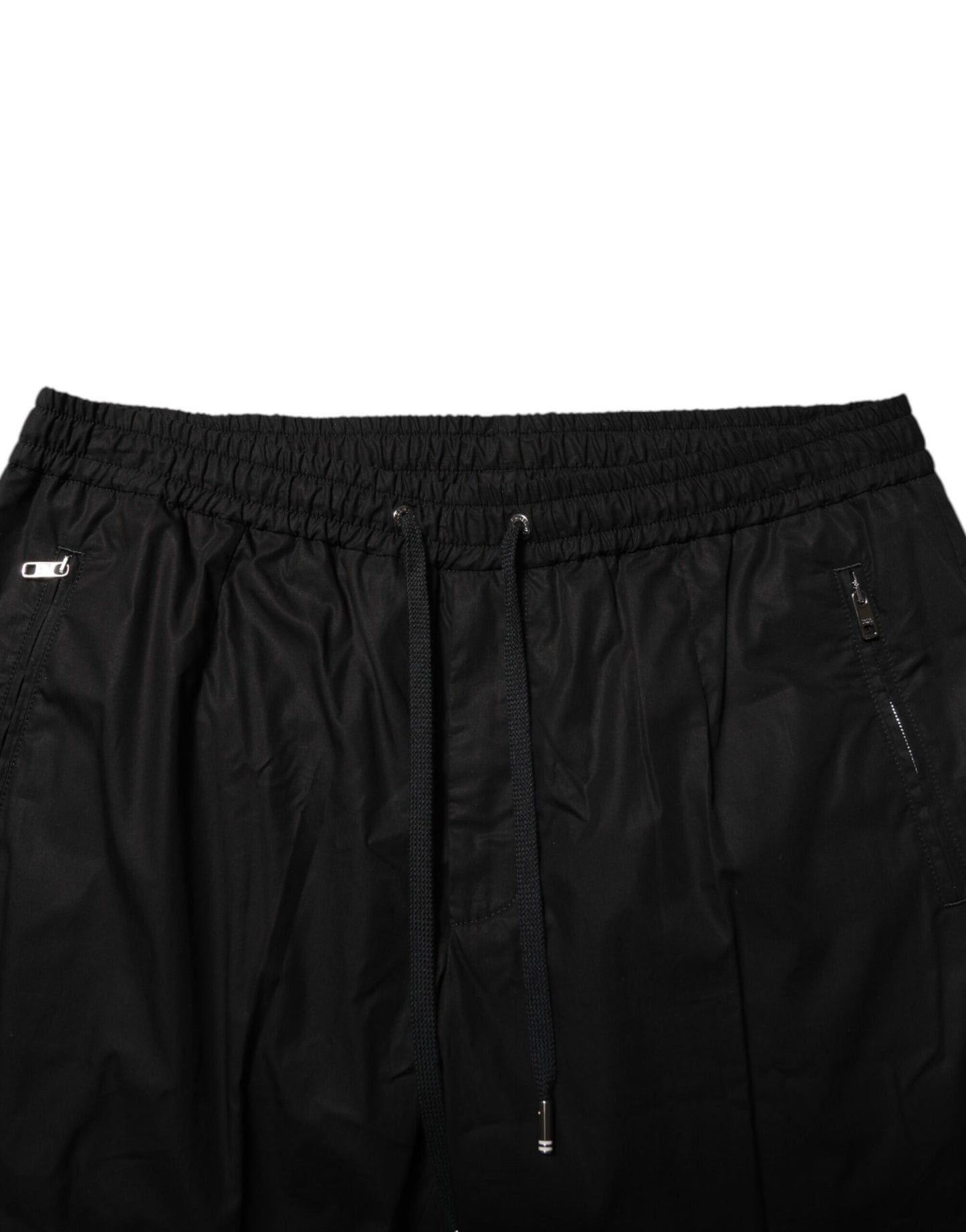 Dolce &amp; Gabbana Schwarze Jogginghose aus Baumwolle mit Logoband für Herren