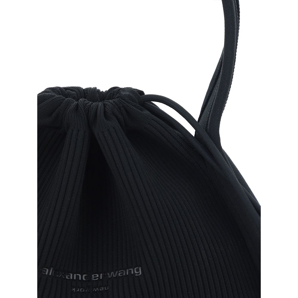 Schwarze Schultertasche aus Polyester von Alexander Wang