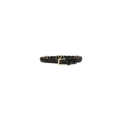 Valentino Garavani Armband aus schwarzem Kalbsleder (Bos Taurus)