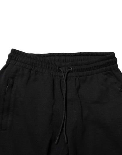 Dolce &amp; Gabbana Schwarze Jogginghose aus Baumwolle für Herren