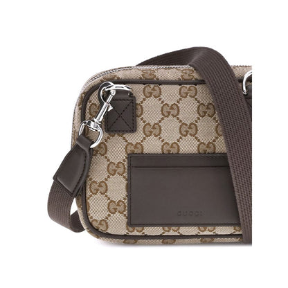 Gucci Schultertasche aus braunem Polyester