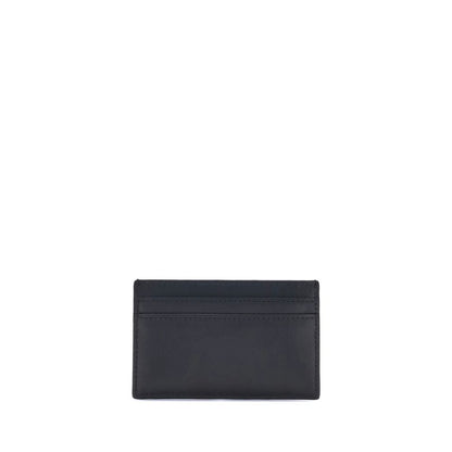 Alexander McQueen Schwarzes Kalbsleder Bos Taurus Portemonnaie