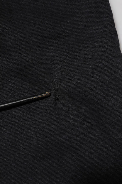 Dolce &amp; Gabbana – Schwarze Jeans aus Baumwoll-Denim mit Logo-Plakette