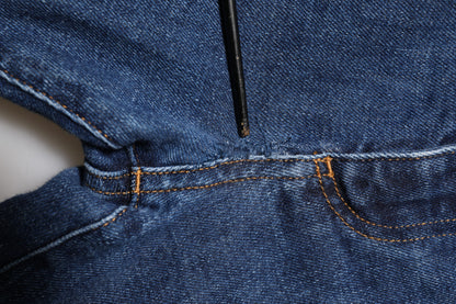 Dolce &amp; Gabbana – Blaue Skinny-Jeans aus Baumwoll-Logo