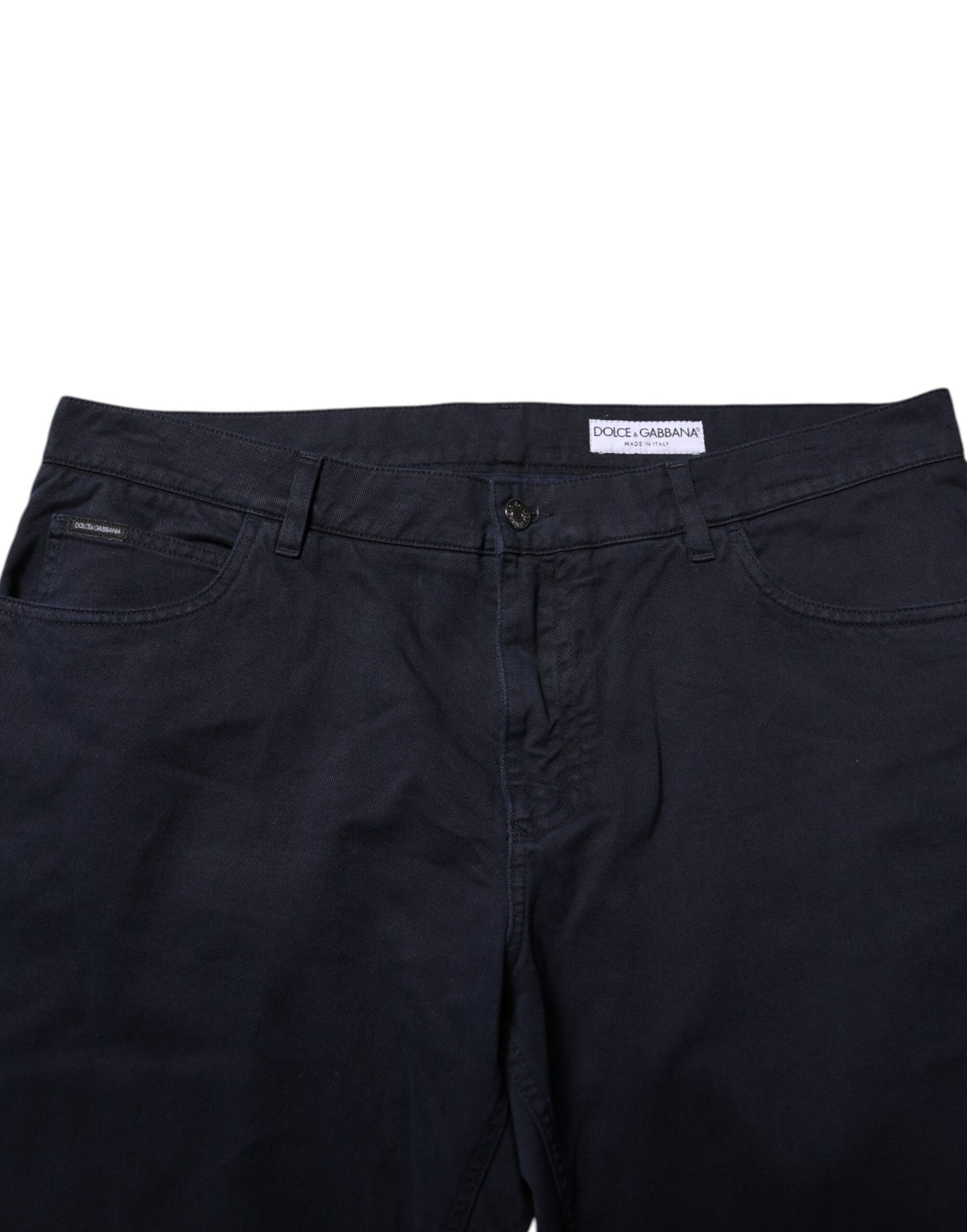 Dolce &amp; Gabbana – Schwarze, schmal zulaufende Jeans aus Baumwolle