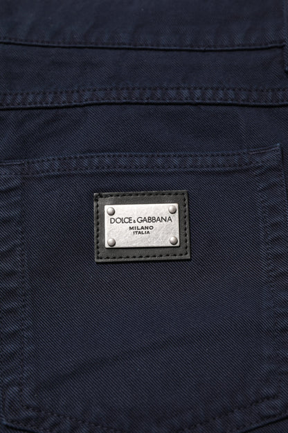 Dolce &amp; Gabbana – Schwarze, schmal zulaufende Jeans aus Baumwolle