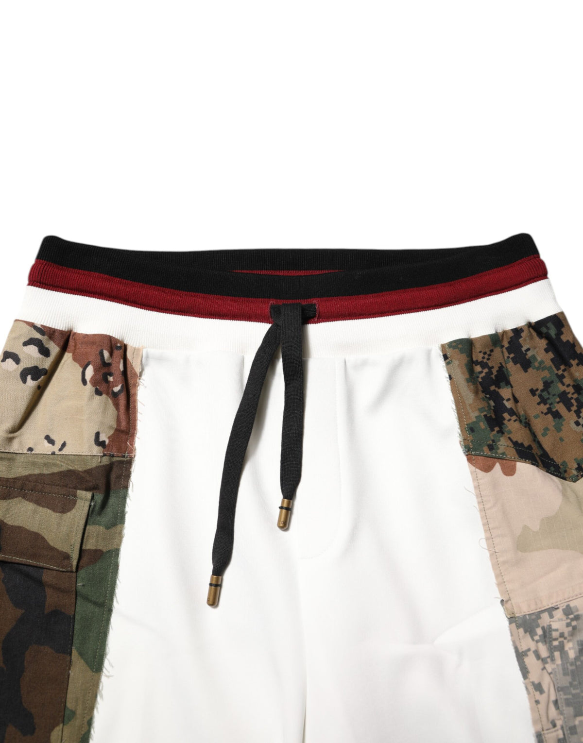Dolce & Gabbana Weiße Patchwork Jogginghose