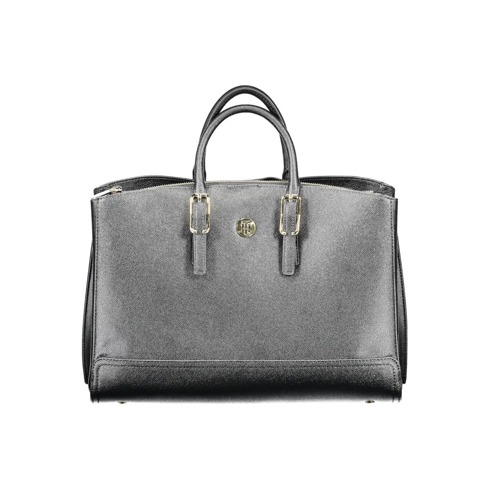 Tommy Hilfiger – Schwarze Polyethylen-Handtasche
