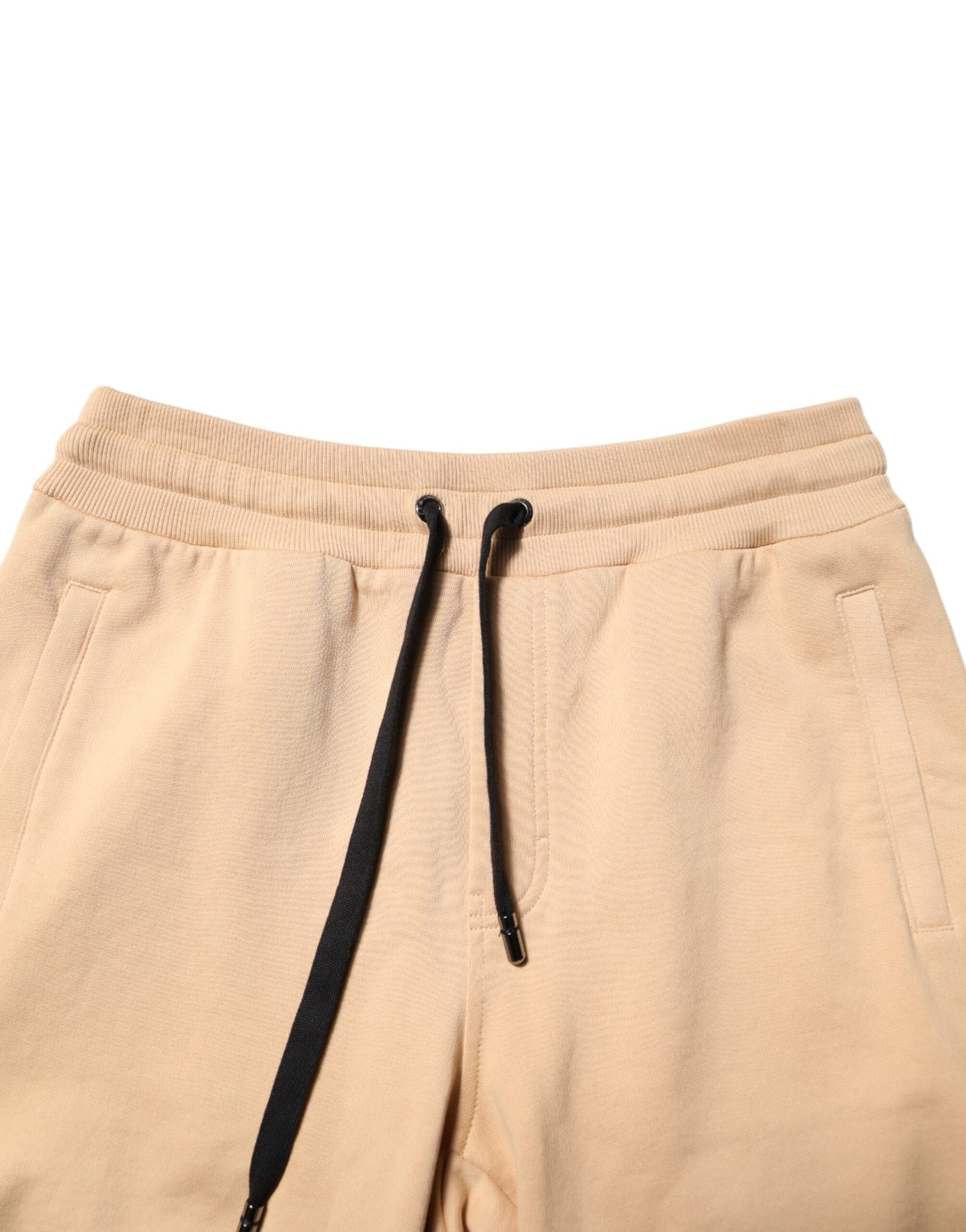 Dolce &amp; Gabbana Gelbe Baumwoll-Bermuda-Sweatshorts für Herren