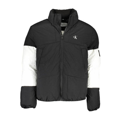 Calvin Klein – Schwarze Herrenjacke aus recyceltem Polyester