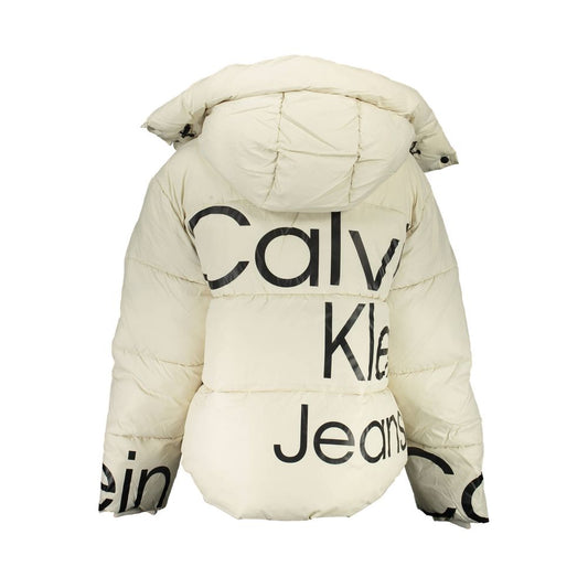 Calvin Klein Beige Polyester Jacken & Mäntel