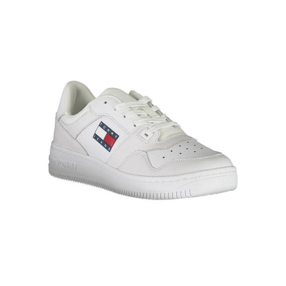 Tommy Hilfiger – Weiße Polyester-Sneaker