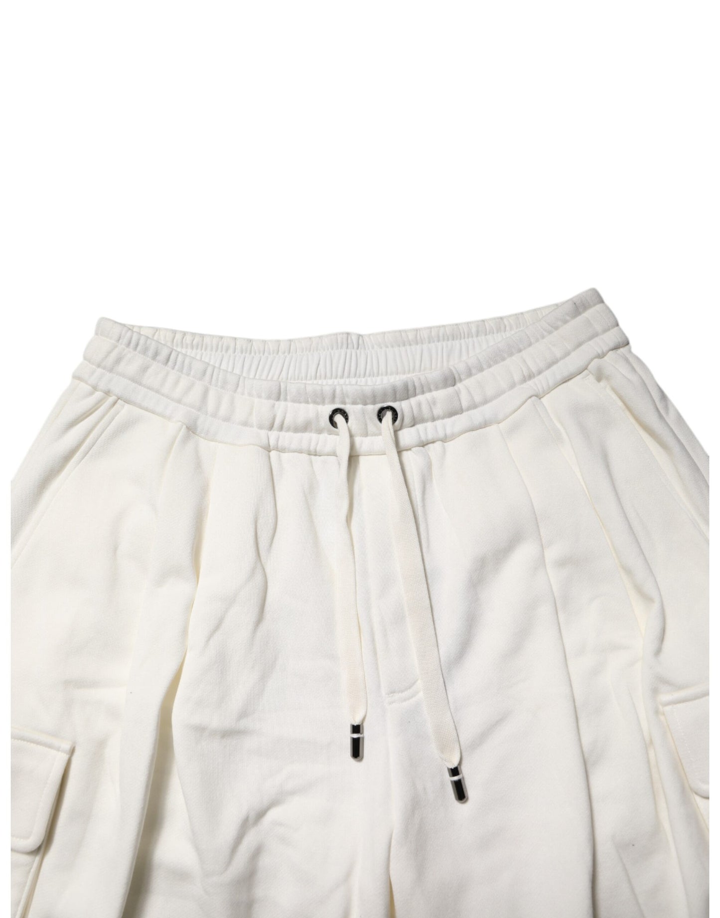 Dolce &amp; Gabbana – Weiße Cargo-Bermudashorts aus Baumwolle