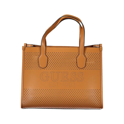 Guess Jeans – Handtasche aus Polyethylen in Braun
