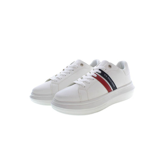 US POLO ASSN. Weißer Polyester-Sneaker